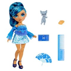 Rainbow High - Pretty in Paris - Skyler - Poupée Mannequin - 27 cm - Accessoires et Animaux inclus