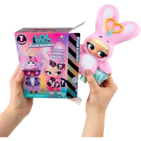 L.O.L. Surprise! Plush Surprise - Peluche avec 7 Surprises incluses -
