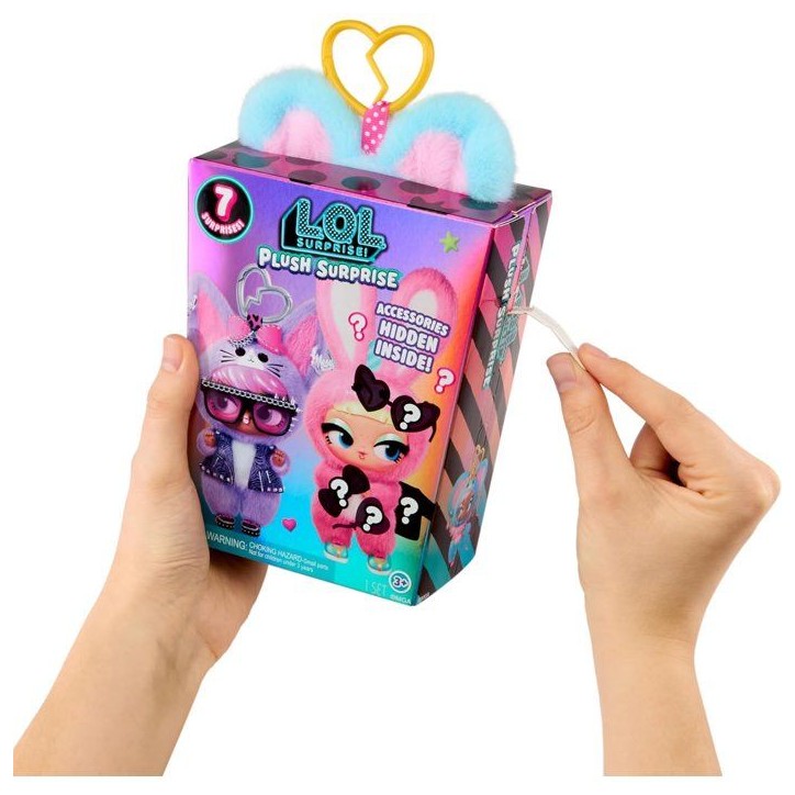 L.O.L. Surprise! Plush Surprise - Peluche avec 7 Surprises incluses - Porte-clés - 6 modeles a collectionner - Des 4 ans L.O.L. Surprise! Plush Surprise - Peluche avec 7 Surprises incluses - Porte-clés - 6 modeles a collectionner - Des 4 ans