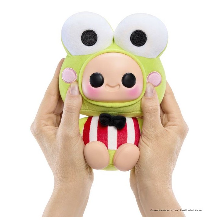 Hyojo - Keroppi - Série Hello Kitty and Friends - Peluches squishy a collectionner - Porte clé