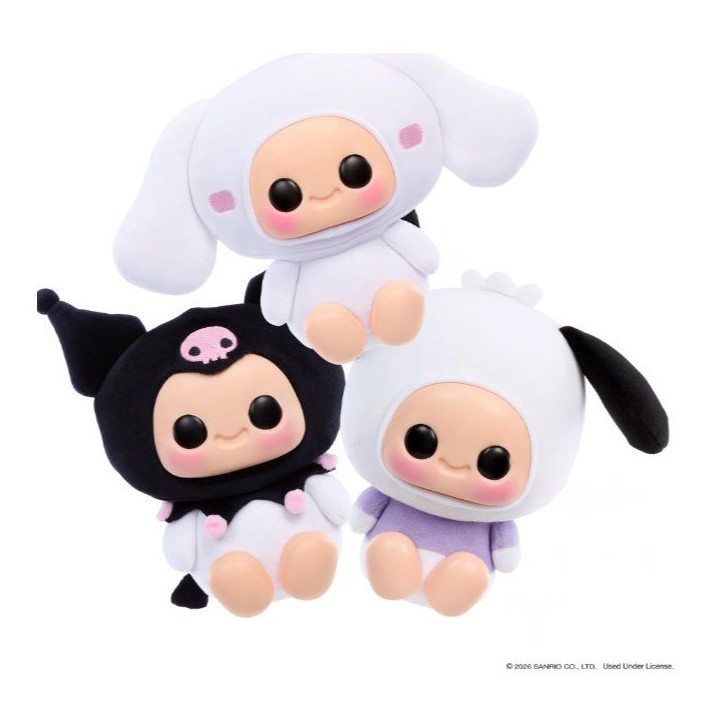 Hyojo - Cinnamoroll - Série Hello Kitty and Friends - Peluches squishy a collectionner - Porte clé