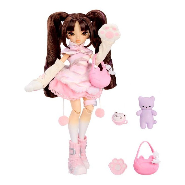 MirrorMi - Fashion Doll - Akiko Kittyama - Poupée de 27 cm - Accessoires inclus