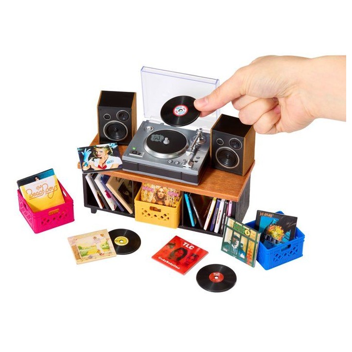 MGA's Miniverse - Real Music - Record Player - Musique 30 secondes - Inclus : 1 Vinyle - Compatible avec les vinyles Real Music
