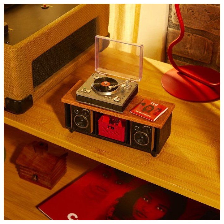 MGA's Miniverse - Real Music - Record Player - Musique 30 secondes - Inclus : 1 Vinyle - Compatible avec les vinyles Real Music