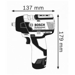 Boulonneuse - BOSCH PROFESSIONAL - GDS 12V-115 - 115 Nm - 2 Ah - 2600