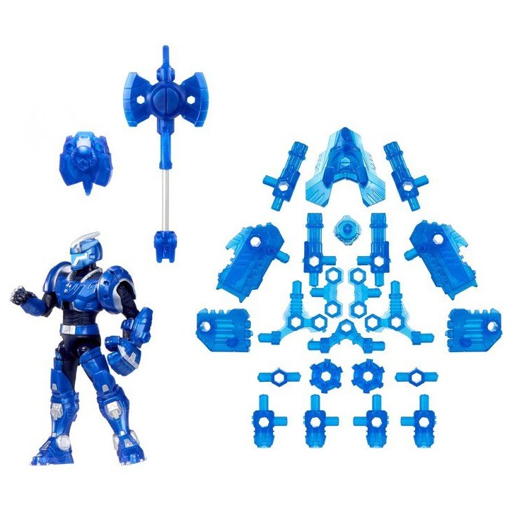 Armorsaurs - TJ - Pilote de Tricératops - Figurine de 9,5 cm - Armure Interchangeable - Accessoire Transformable - Des 6 ans
