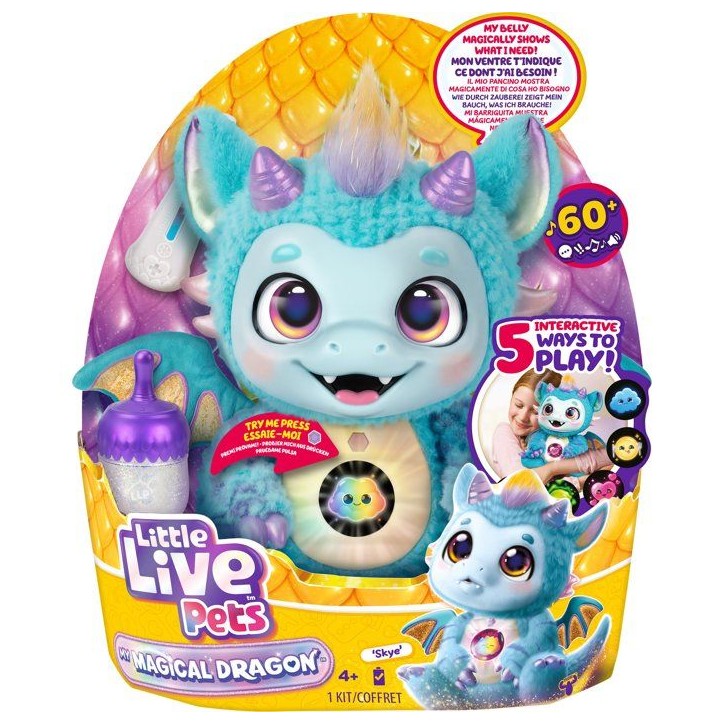 Peluche interactive - LITTLE LIVE PETS - Magical Dragon - Réactions - Accessoires