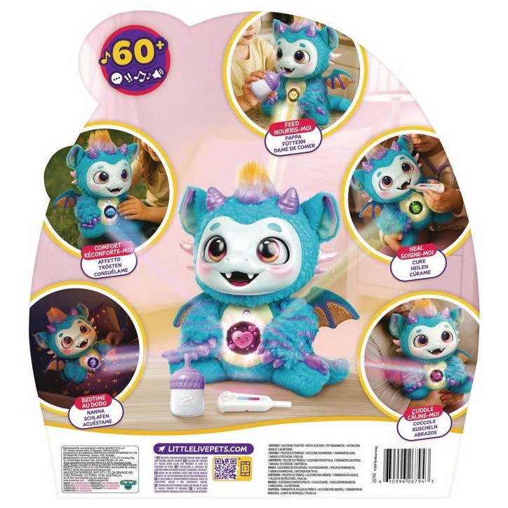 Peluche interactive - LITTLE LIVE PETS - Magical Dragon - Réactions - Accessoires