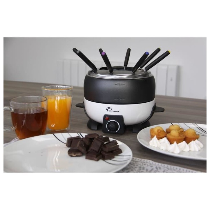 Fondue LITTLE BALANCE - Happy Fondue - Capacité 2L - Jusqu'a 8 personnes - Thermostat réglable - 800 W Fondue LITTLE BALANCE - Happy Fondue - Capacité 2L - Jusqu'a 8 personnes - Thermostat réglable - 800 W