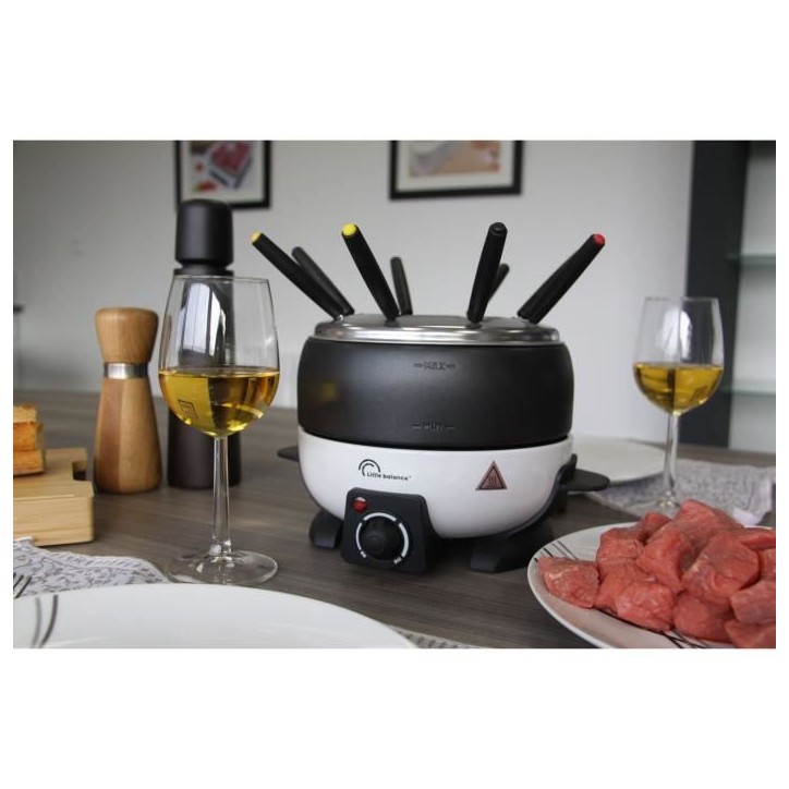 Fondue LITTLE BALANCE - Happy Fondue - Capacité 2L - Jusqu'a 8 personnes - Thermostat réglable - 800 W Fondue LITTLE BALANCE - Happy Fondue - Capacité 2L - Jusqu'a 8 personnes - Thermostat réglable - 800 W