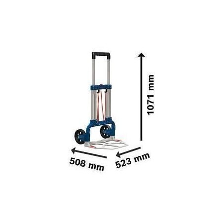 Diable Bosch Professional repliable de transport pour L-Boxx, capacité de 125kg au sol - 1600A001SA