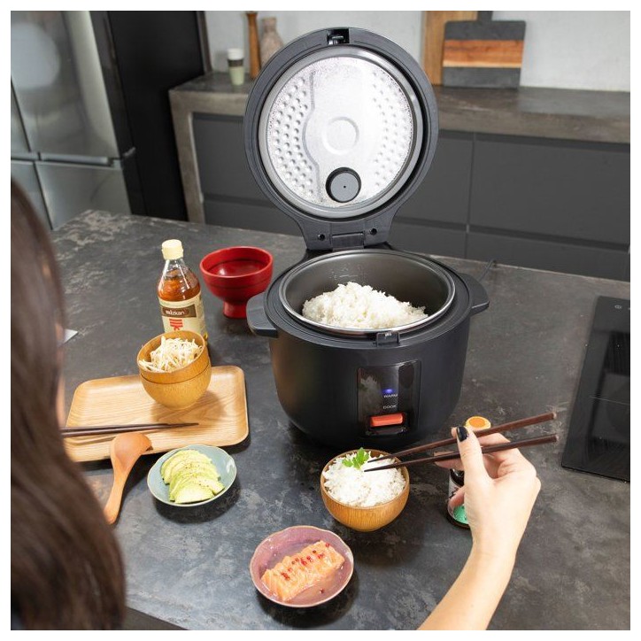 Cuiseur a riz - LIVOO x Marmiton - DOC298 - 1,2 L - 400 W - Fonction maintien au chaud - Cuve amovible - Antiadhésif