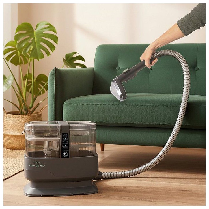 Nettoyeur vapeur multi-surfaces - LIVOO - DOH148V - Sols, tapis & canapés - 1800 W - Réservoirs 1,1 L + 1,2 L