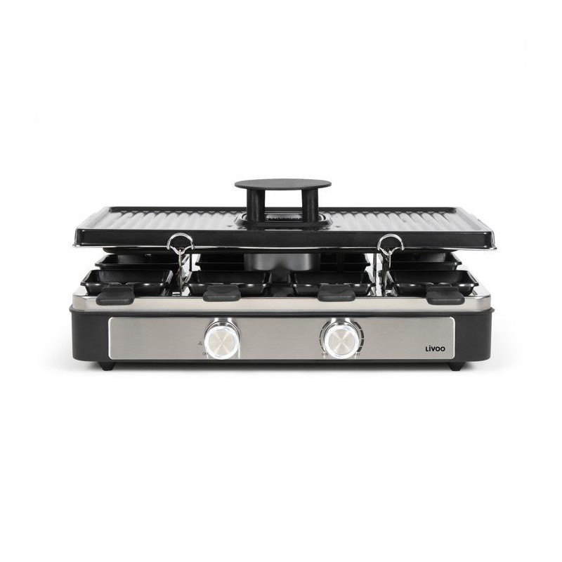 Raclette - LIVOO - DOC372N - 8 personnes - grill - hotte aspirante