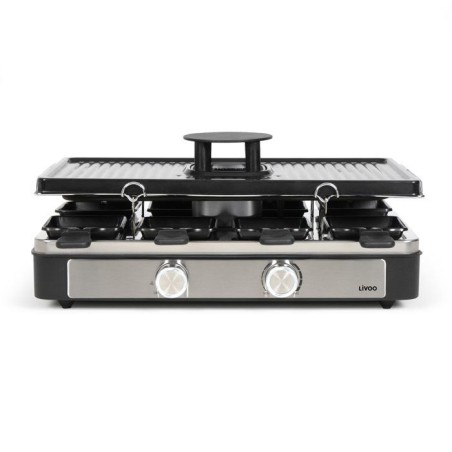 Raclette - LIVOO - DOC372N - 8 personnes - grill - hotte aspirante