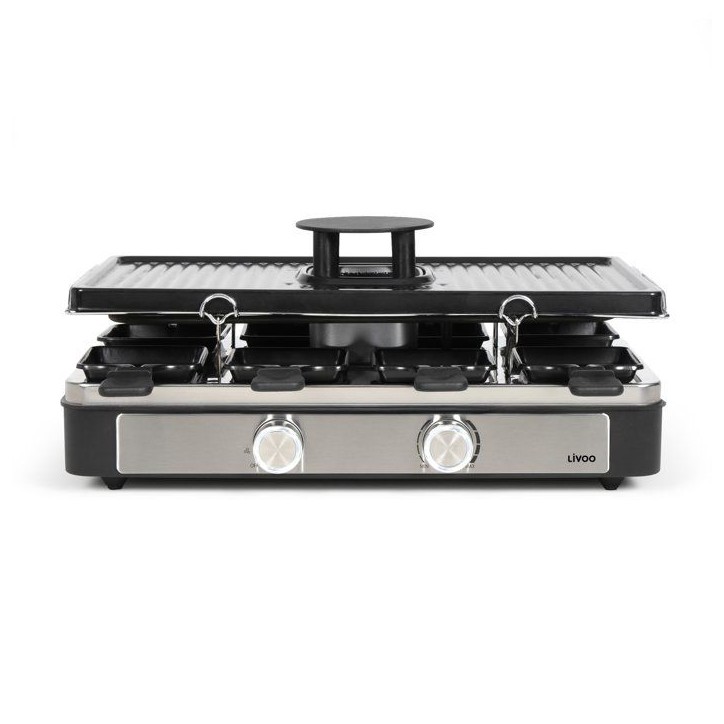 Raclette - LIVOO - DOC372N - 8 personnes - grill - hotte aspirante