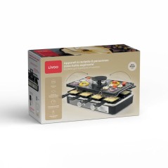 Raclette - LIVOO - DOC372N - 8 personnes - grill - hotte aspirante