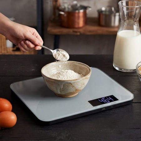 Balance de cuisine électronique - LIVOO - DOM548G - Verre - 15 kg - LCD rétroéclairé