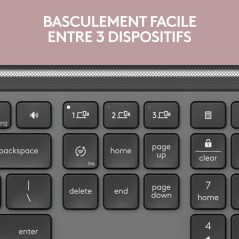 Clavier - Sans fil - Logitech - Signature Slim K950 - AZERTY - Graphit