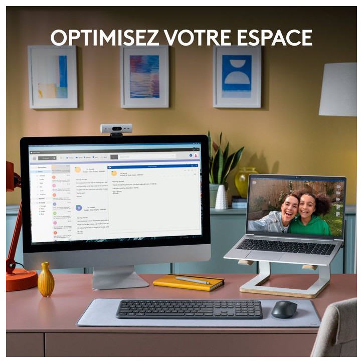 Clavier - Sans fil - Logitech - Signature Slim K950 - AZERTY - Graphite