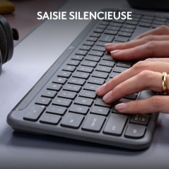Clavier - Sans fil - Logitech - Signature Slim K950 - AZERTY - Graphit