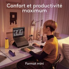 Clavier - Sans fil - Logitech - MX Keys Mini - Pour Mac - AZERTY - Noi