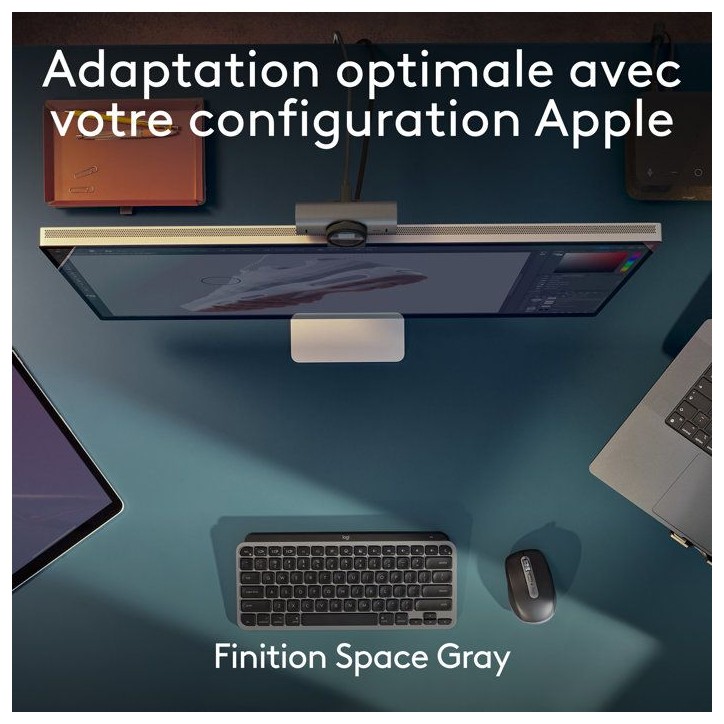 Clavier - Sans fil - Logitech - MX Keys Mini - Pour Mac - AZERTY - Noir