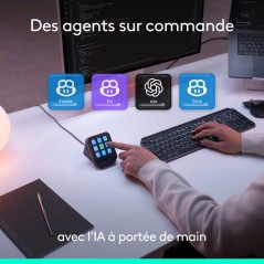 Pavé macro programmable - Filaire - Logitech - MX Keypad - Graphite