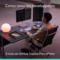Pavé macro programmable - Filaire - Logitech - MX Keypad - Gris pâle