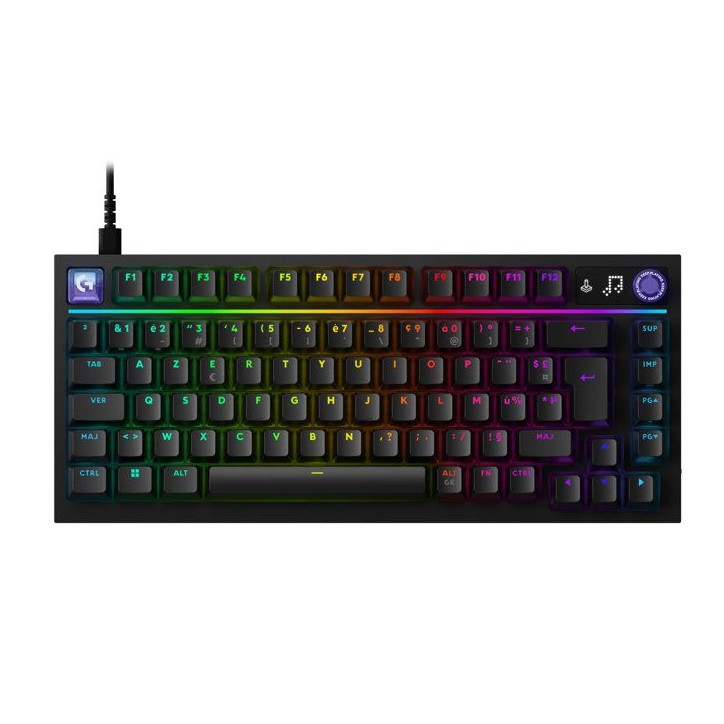 Clavier gamer - Filaire - Logitech G - G316 X 75 - AZERTY - USB - Noir Clavier gamer - Filaire - Logitech G - G316 X 75 - AZERTY - USB - Noir
