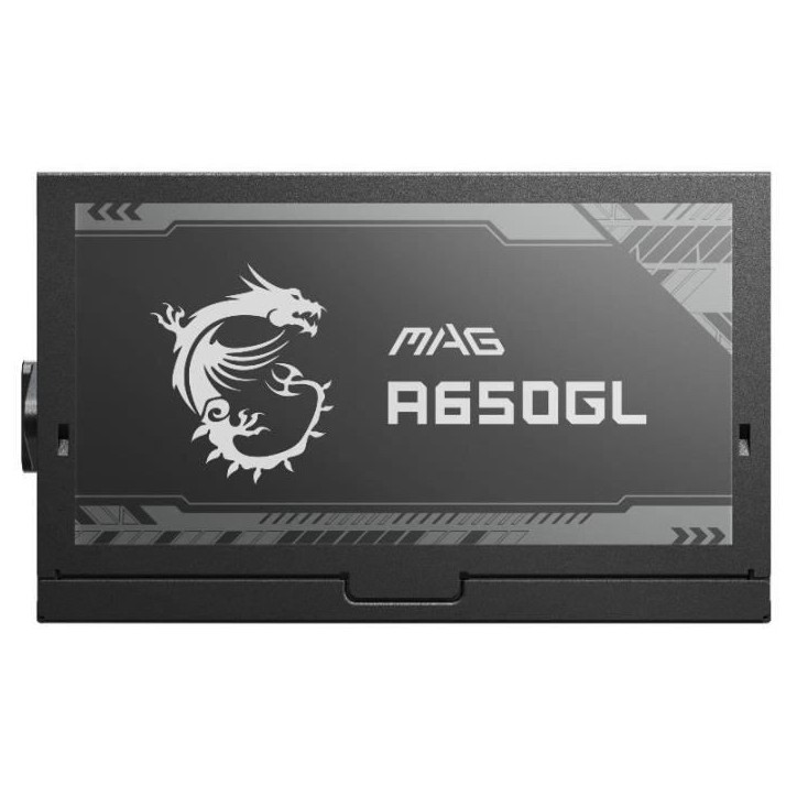 MSI Alimentation PC MAG A650GL PCIE5 - 650W 80+ Gold Modulaire MSI Alimentation PC MAG A650GL PCIE5 - 650W 80+ Gold Modulaire