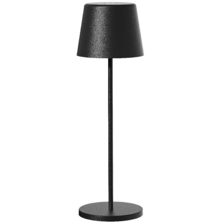 Lampe de table sans fil - LUMISKY - KELLY BLACK - Aluminium noir - LED