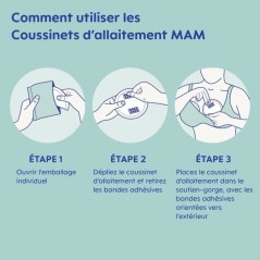 Coussinets d'allaitement - MAM - Pack de 30