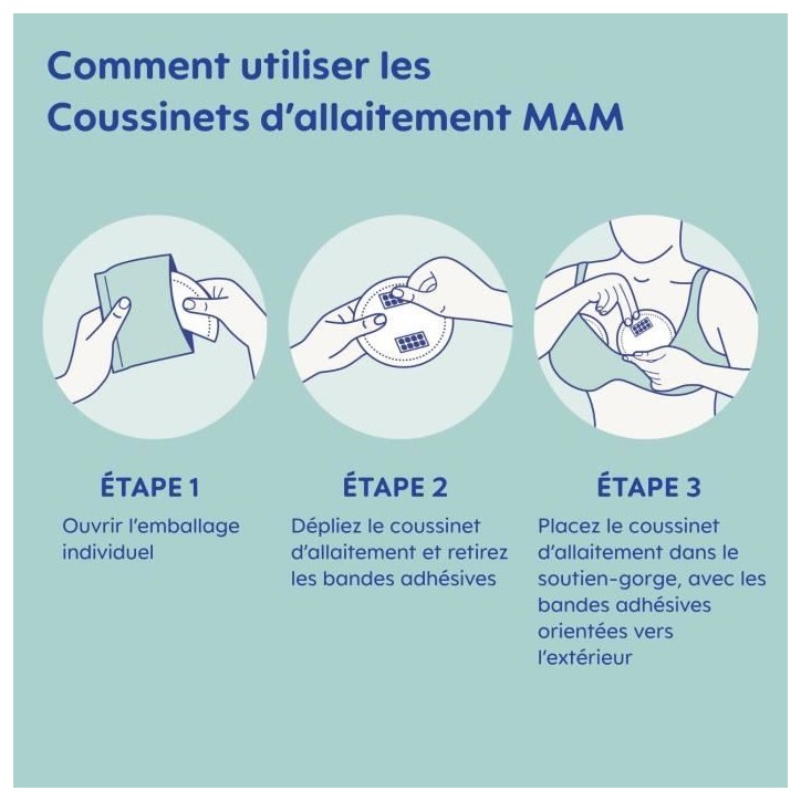 Coussinets d'allaitement - MAM - Pack de 30 Coussinets d'allaitement - MAM - Pack de 30