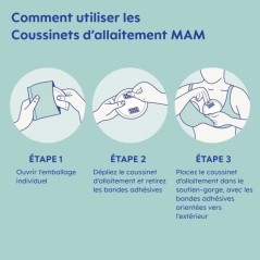 Coussinets d'allaitement - MAM - Pack de 105