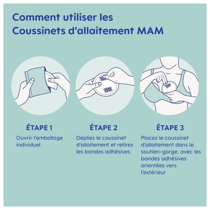 Coussinets d'allaitement - MAM - Pack de 105 Coussinets d'allaitement - MAM - Pack de 105