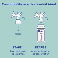 Sachets de conservation - MAM - Pack de 25 - 180 ml