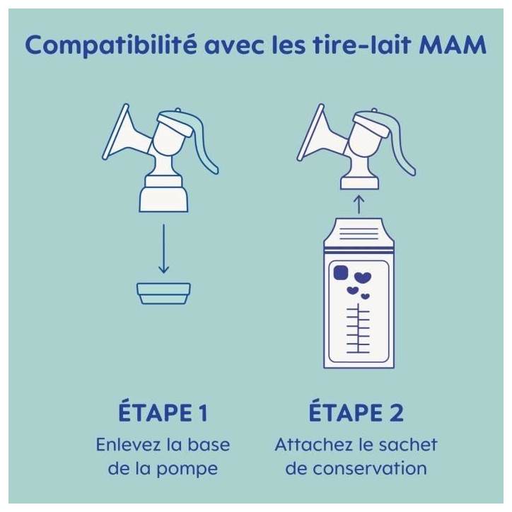 Sachets de conservation - MAM - Pack de 25 - 180 ml Sachets de conservation - MAM - Pack de 25 - 180 ml
