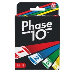 Phase 10 - Jeu de cartes - Mattel Games - Variante du rami, 108 cartes