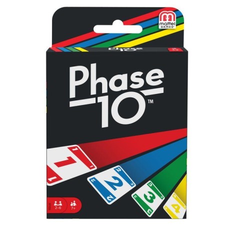 Phase 10 - Jeu de cartes - Mattel Games - Variante du rami, 108 cartes