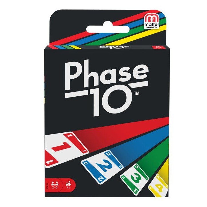 Phase 10 - Jeu de cartes - Mattel Games - Variante du rami, 108 cartes - Des 7 ans Phase 10 - Jeu de cartes - Mattel Games - Variante du rami, 108 cartes - Des 7 ans