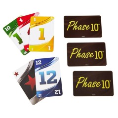 Phase 10 - Jeu de cartes - Mattel Games - Variante du rami, 108 cartes