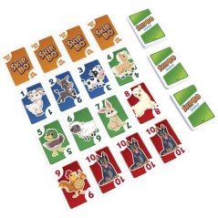 Skip-Bo Junior - Jeu de cartes - Mattel Games - 2 niveaux de jeu, 112