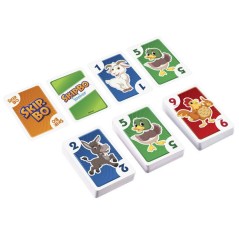 Skip-Bo Junior - Jeu de cartes - Mattel Games - 2 niveaux de jeu, 112