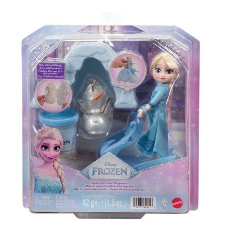 Coffret poupée - DISNEY LA REINE DES NEIGES - Elsa 14 cm - Avec pâte
