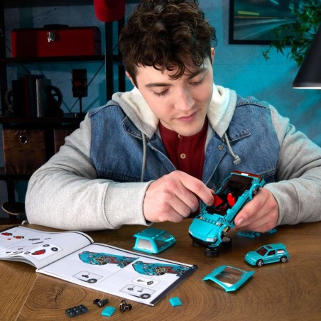 Jeu de construction - HOT WHEELS - JHF62 - Brick Shop Honda Civic EF - 250 briques - Échelle 1:32 - Des 10 ans