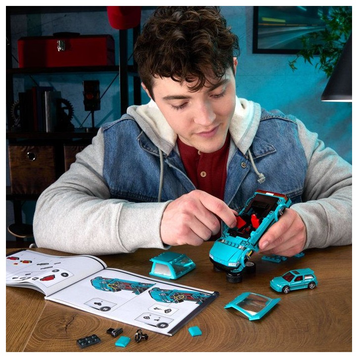 Jeu de construction - HOT WHEELS - JHF62 - Brick Shop Honda Civic EF - 250 briques - Échelle 1:32 - Des 10 ans Jeu de construction - HOT WHEELS - JHF62 - Brick Shop Honda Civic EF - 250 briques - Échelle 1:32 - Des 10 ans