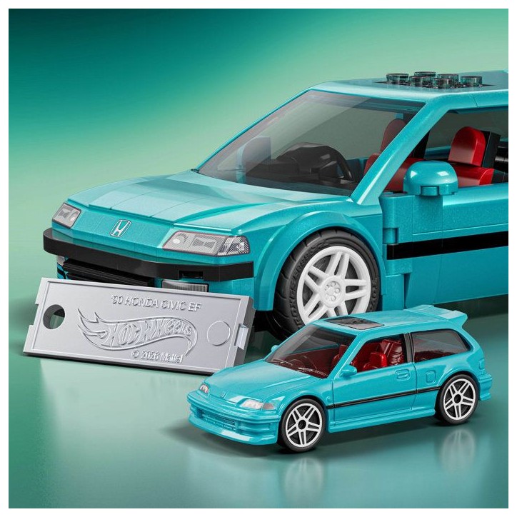 Jeu de construction - HOT WHEELS - JHF62 - Brick Shop Honda Civic EF - 250 briques - Échelle 1:32 - Des 10 ans Jeu de construction - HOT WHEELS - JHF62 - Brick Shop Honda Civic EF - 250 briques - Échelle 1:32 - Des 10 ans