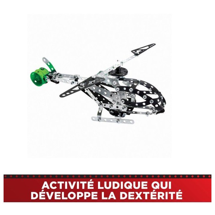 MECCANO - Jeu de construction - Métal - 390 pieces - 10 ans + - 25 modeles MECCANO - Jeu de construction - Métal - 390 pieces - 10 ans + - 25 modeles