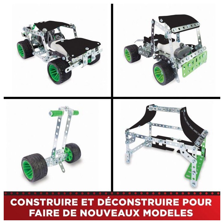 MECCANO - Jeu de construction - Métal - 390 pieces - 10 ans + - 25 modeles MECCANO - Jeu de construction - Métal - 390 pieces - 10 ans + - 25 modeles